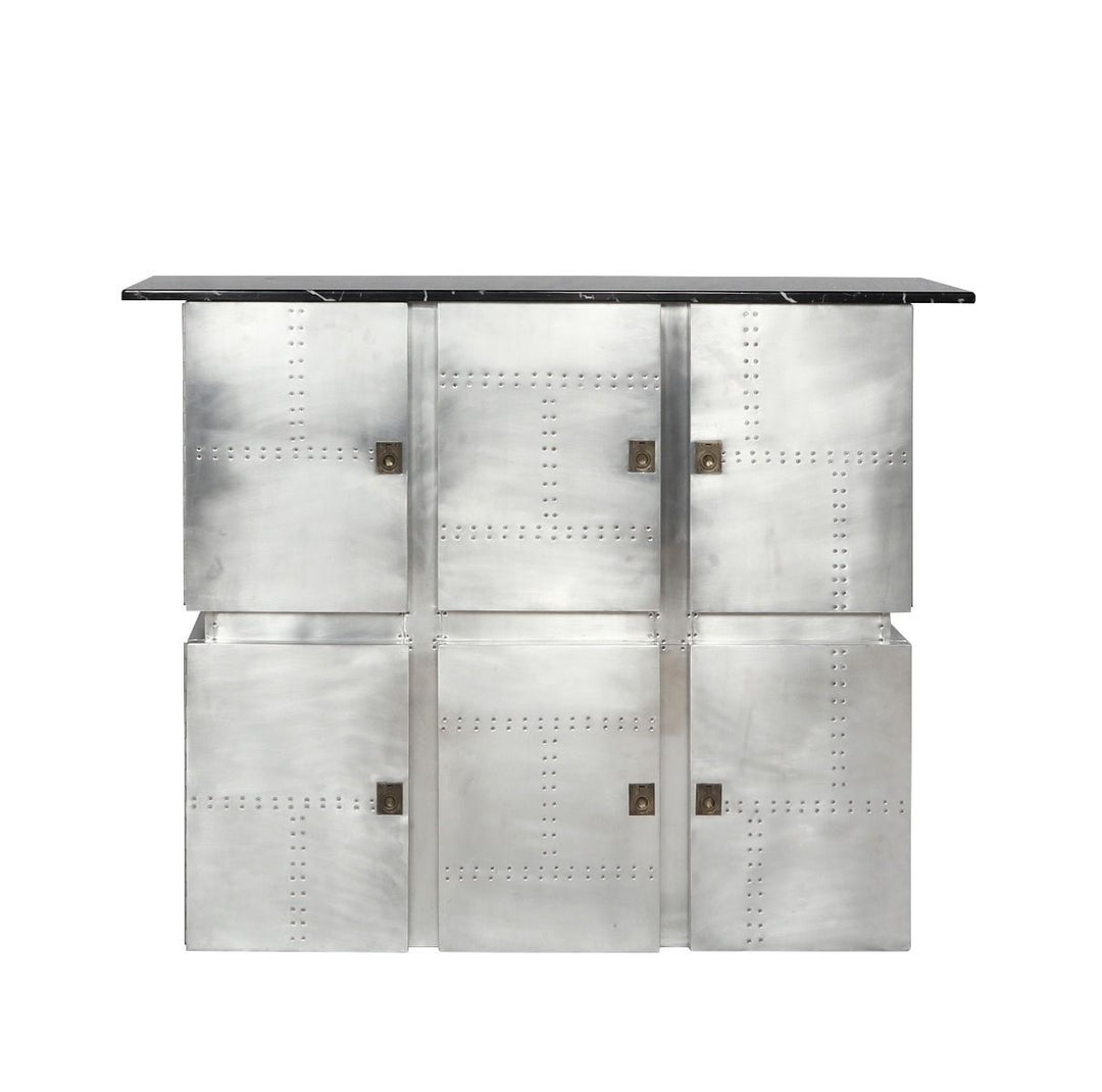 Brancaster - Bar Table With Marble Top - Marble Top & Aluminum