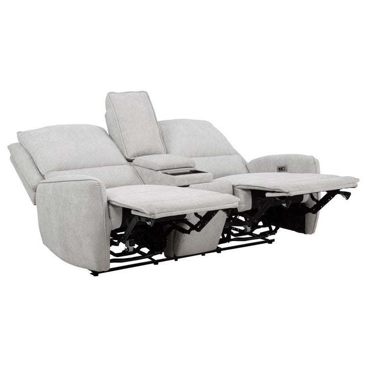 Sylmar - 3 Piece Chenille Power Reclining Sofa Set - Dove Gray