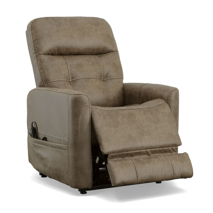 Kenner Power Lift Recliner With Power Headrest &amp; Lumbar Sand