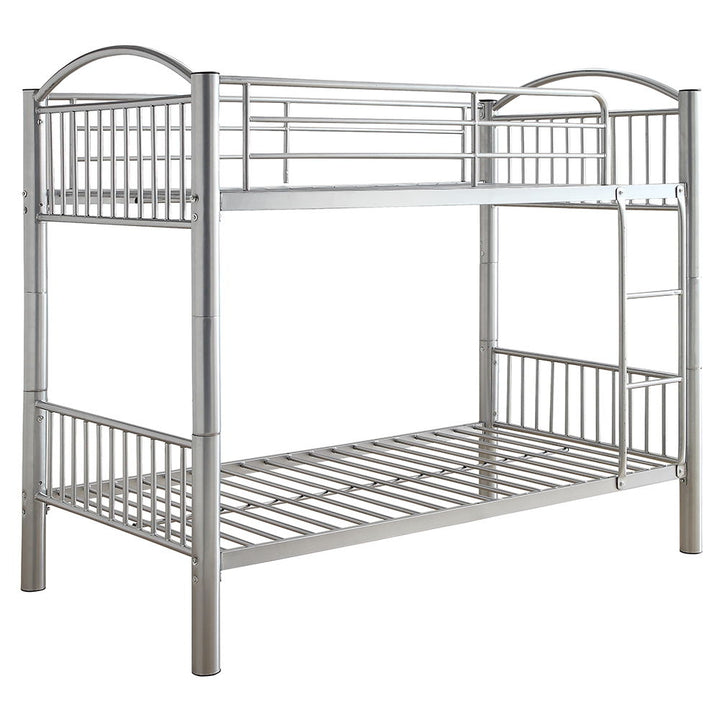 Cayelynn - Twin Over Twin Bunk Bed - Silver