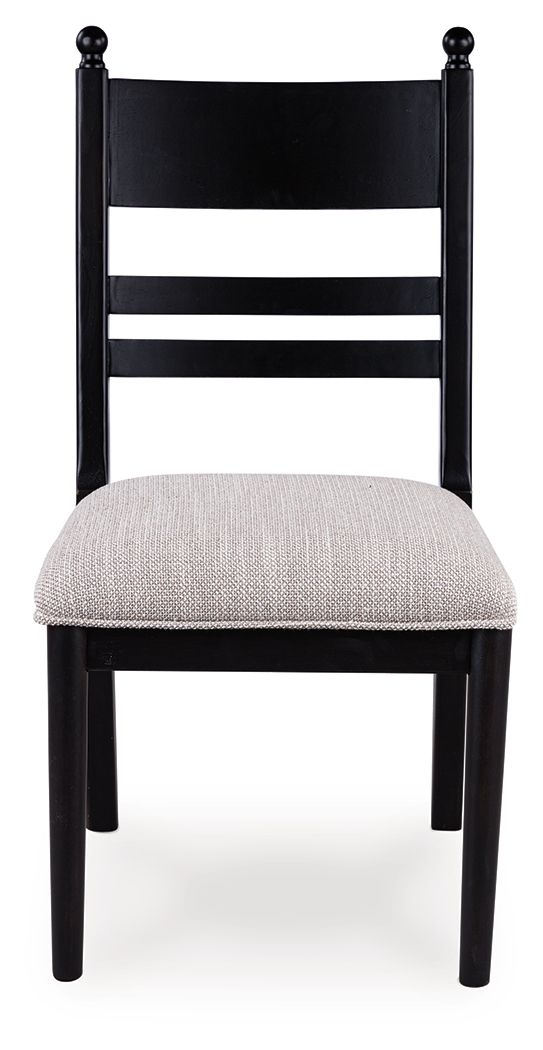 Greddinton - Dining Upholstered Side Chair (Set of 2) - Black by Ashley Furniture product image