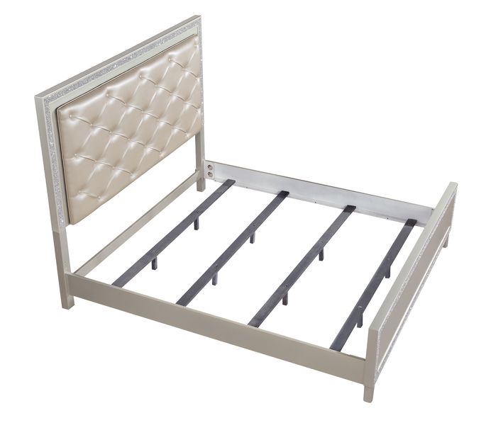 Sliverfluff Queen Bed with Led