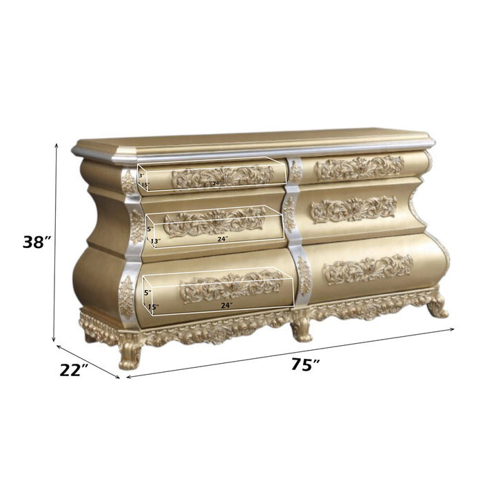 Seville Dresser - Gold