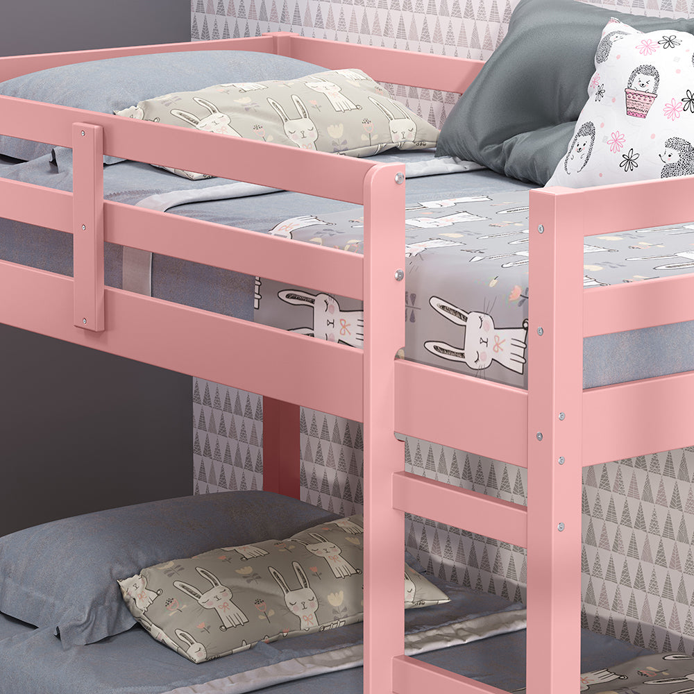Gaston II Twin Loft Bed - Pink