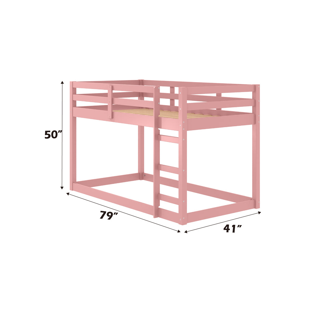 Gaston II Twin Loft Bed - Pink