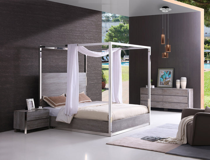 Arlene Modern Grey Elm Nightstand