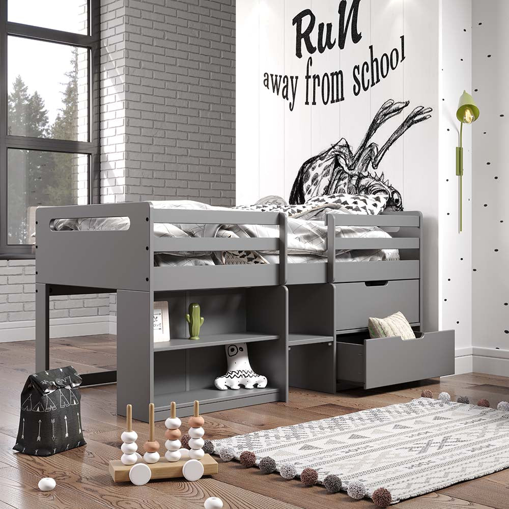 Fabiana Twin Loft Bed with Storage