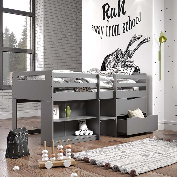 Fabiana Twin Loft Bed with Storage