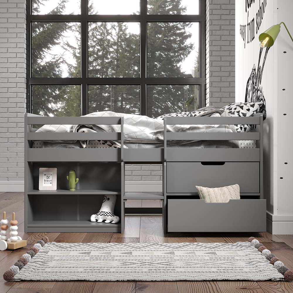 Fabiana Twin Loft Bed with Storage