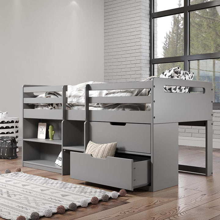 Fabiana Twin Loft Bed with Storage
