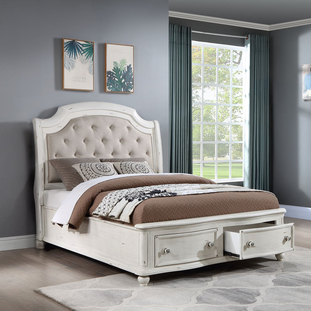 Jaqueline Eastern King Bed with Storage