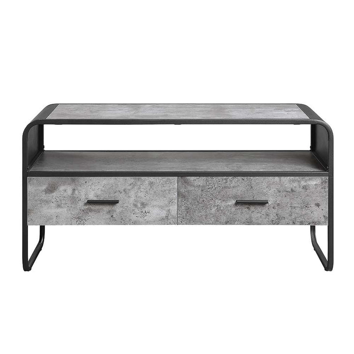 Raziela - 22" TV Stand - Concrete Gray & Black