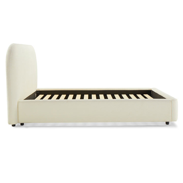 Arden Full Bed - Beige Chenille