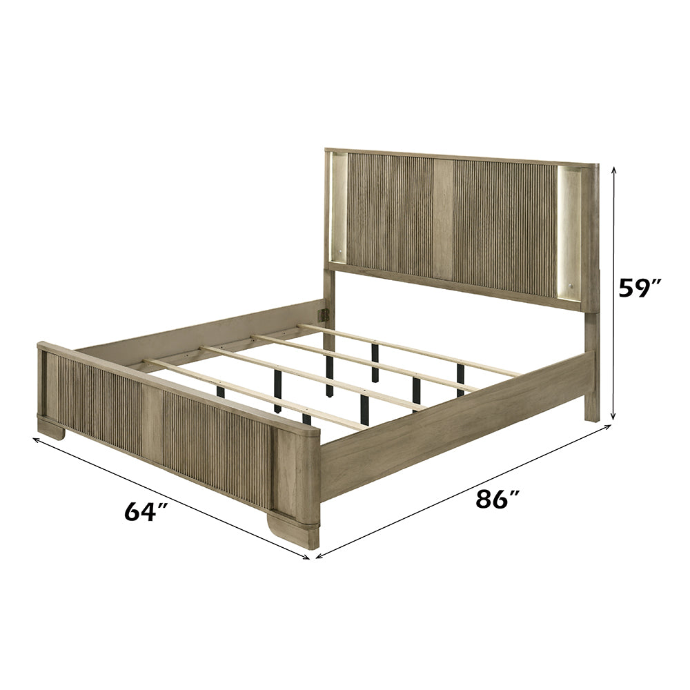 Lakkari Queen Bed with LED