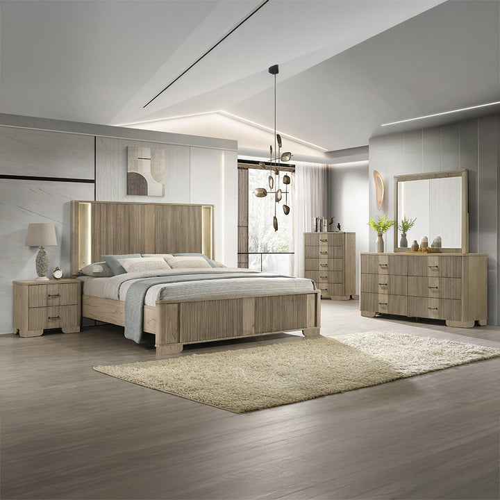 Lakkari Queen Bed with LED