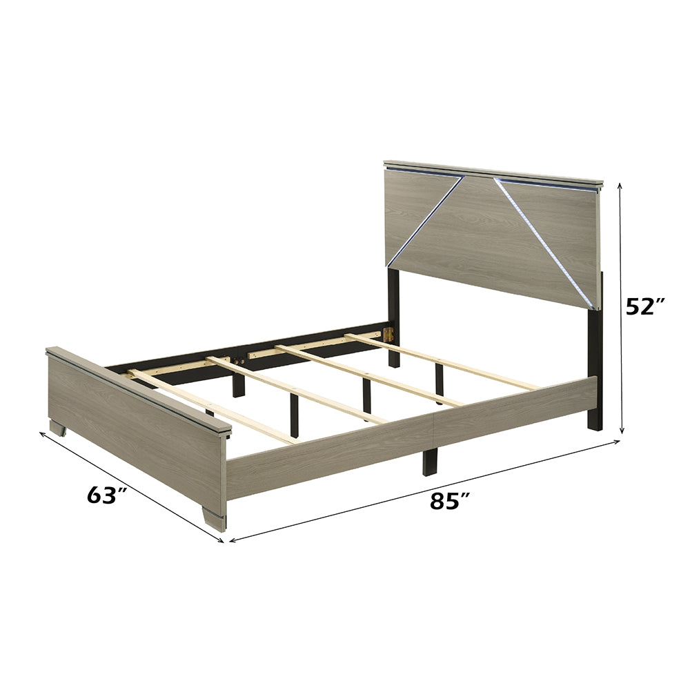 Joanna Queen Bed with LED