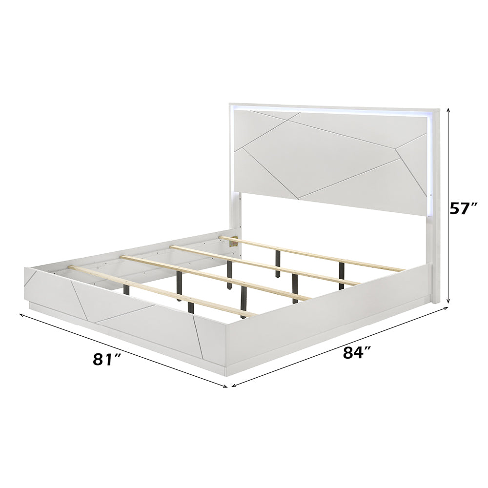 Esther Eastern King Bed with LED