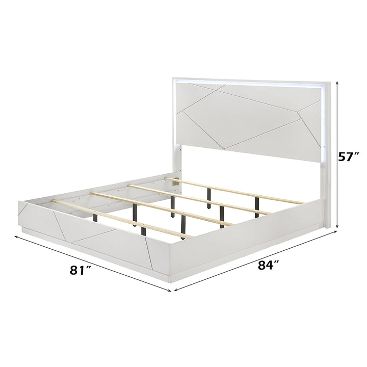 Esther Eastern King Bed with LED