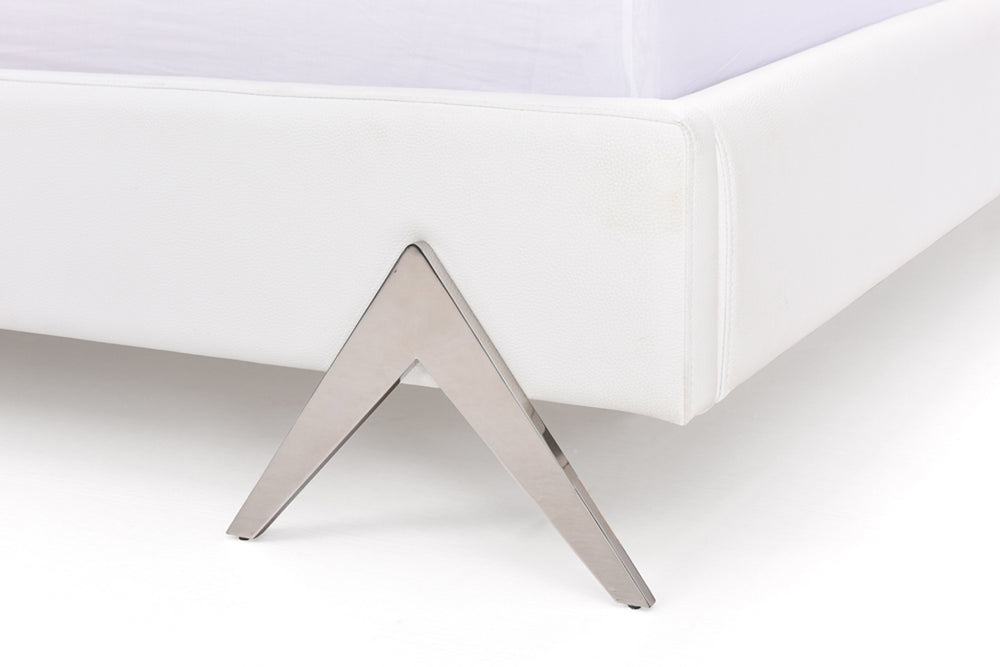 Candid Modern White Bed - View 5
