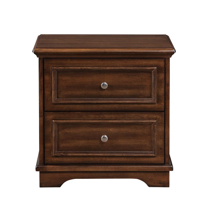 Franklin - 4 Piece Full Bed Set - Brushed Walnut