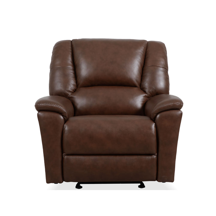 Plush Power Gliding Recliner With Power Headrest &amp; Lumbar Tavern Brown