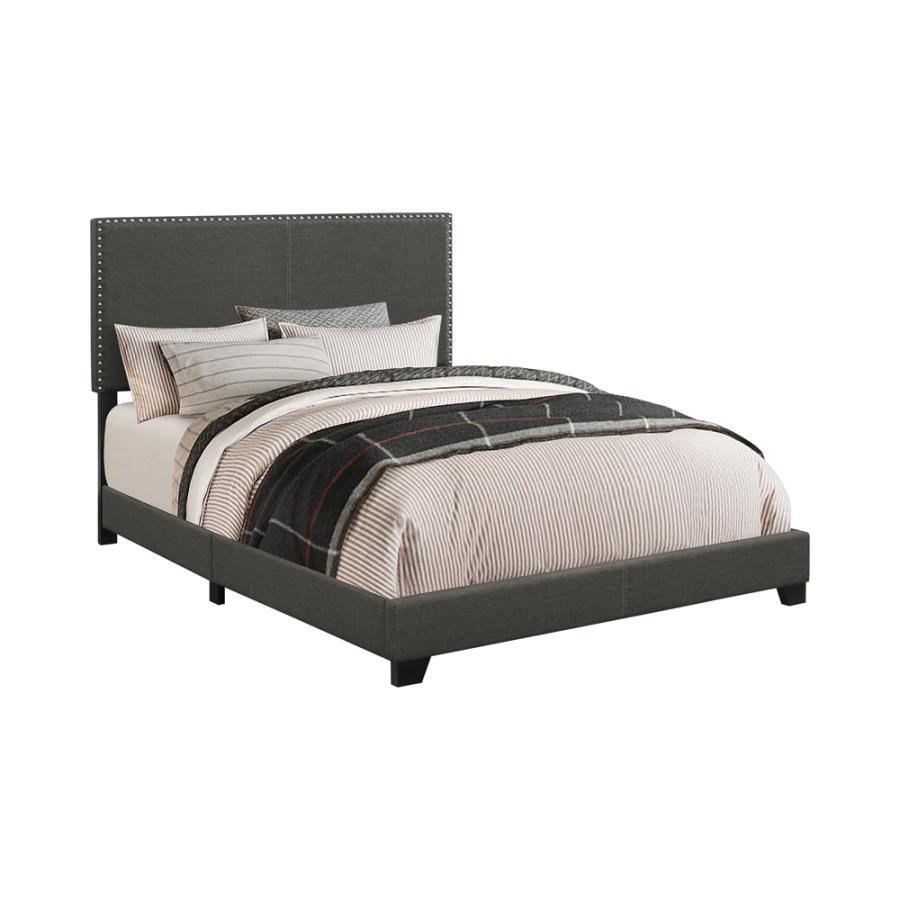 Coaster Furniture Boyd - Upholstered Twin Panel Bed - Charcoal