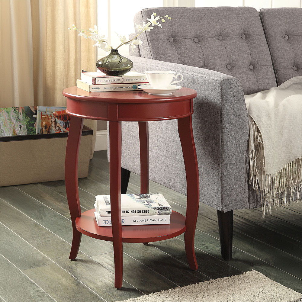 Aberta - Accent Table - Red