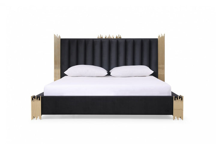 Token Modern Black &amp; Gold Bed