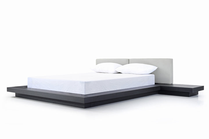 Opal Modern Wenge &amp; Grey Platform Bed