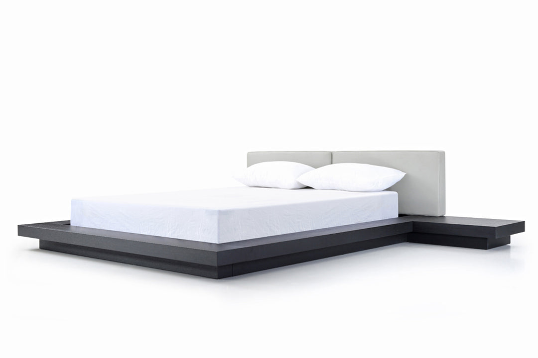 Opal Modern Wenge & Grey Platform Bed