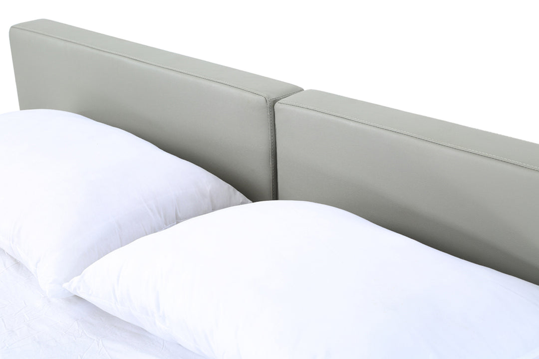 Opal Modern Wenge  and  Grey Platform Bed