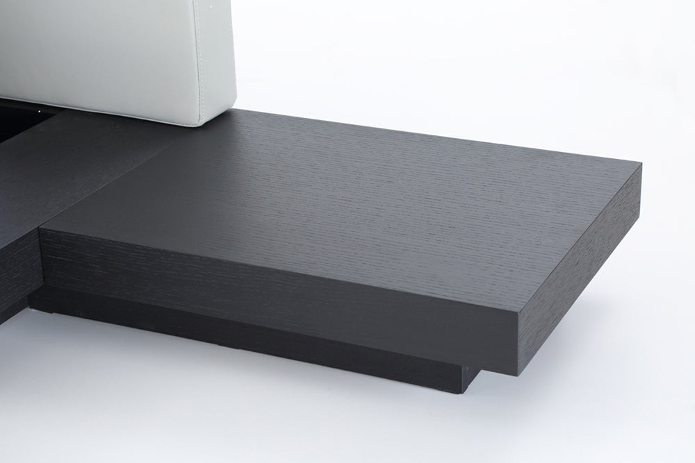 Opal Modern Wenge & Grey Platform Bed - View 3