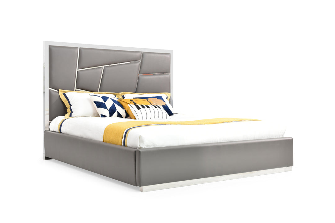 Chrysler Modern Grey Bedroom Set