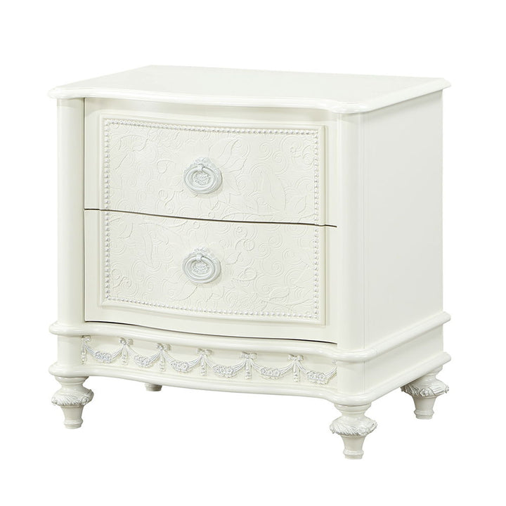 Dorothy - Nightstand With 2 Drawers - Ivory