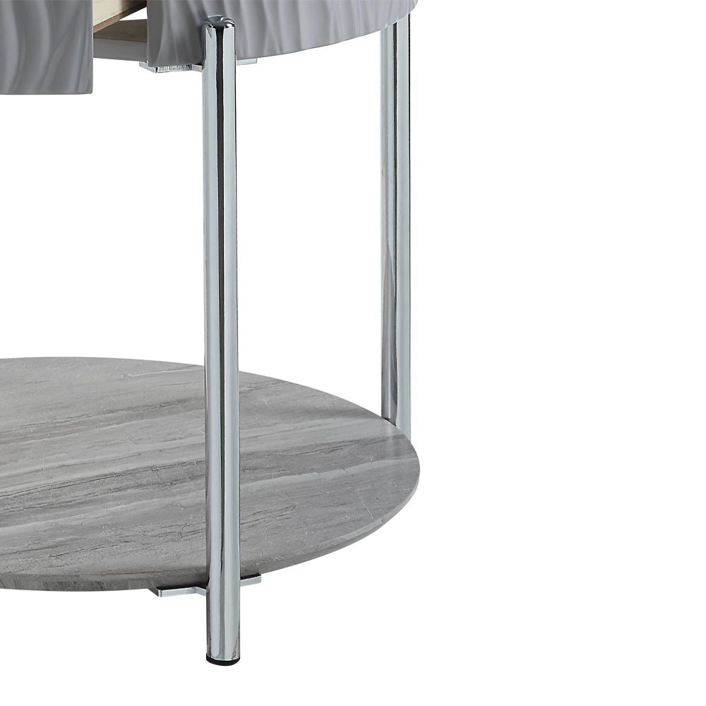 yukino-end-table-gray-high-gloss-chrome