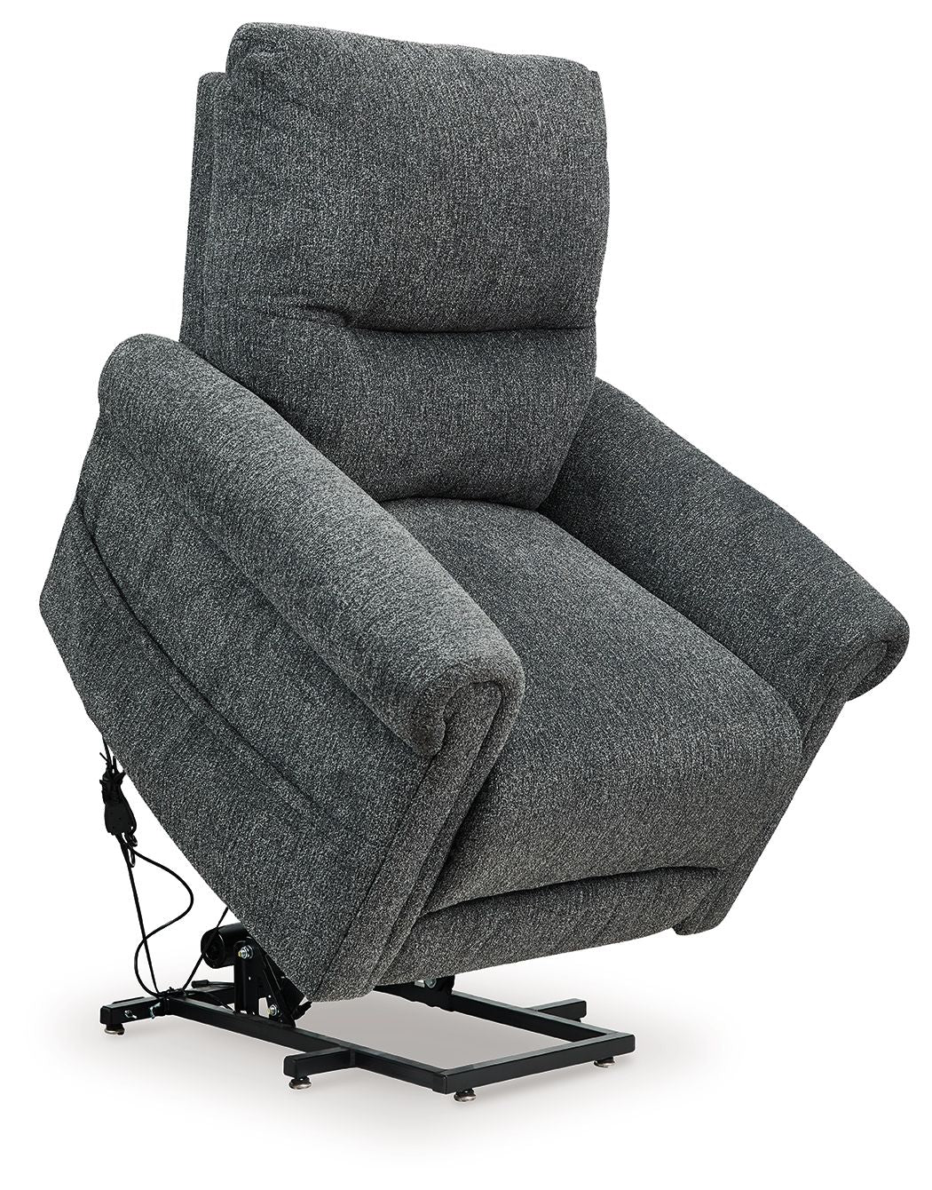Aureta Power Lift Recliner with Heat and Massage in Next-Gen Nuvella™ Fabric - Brown