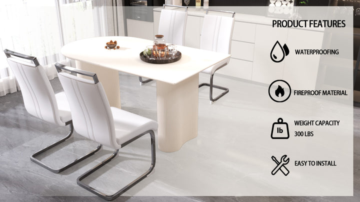 medieval-modern-cream-white-dining-table-set-5-piece