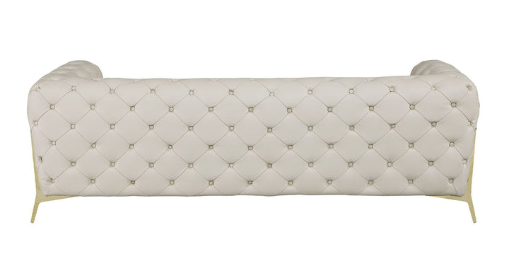 DivanItalia 970 2-Piece Sofa Set in Top-Grain Italian Leather - Cream