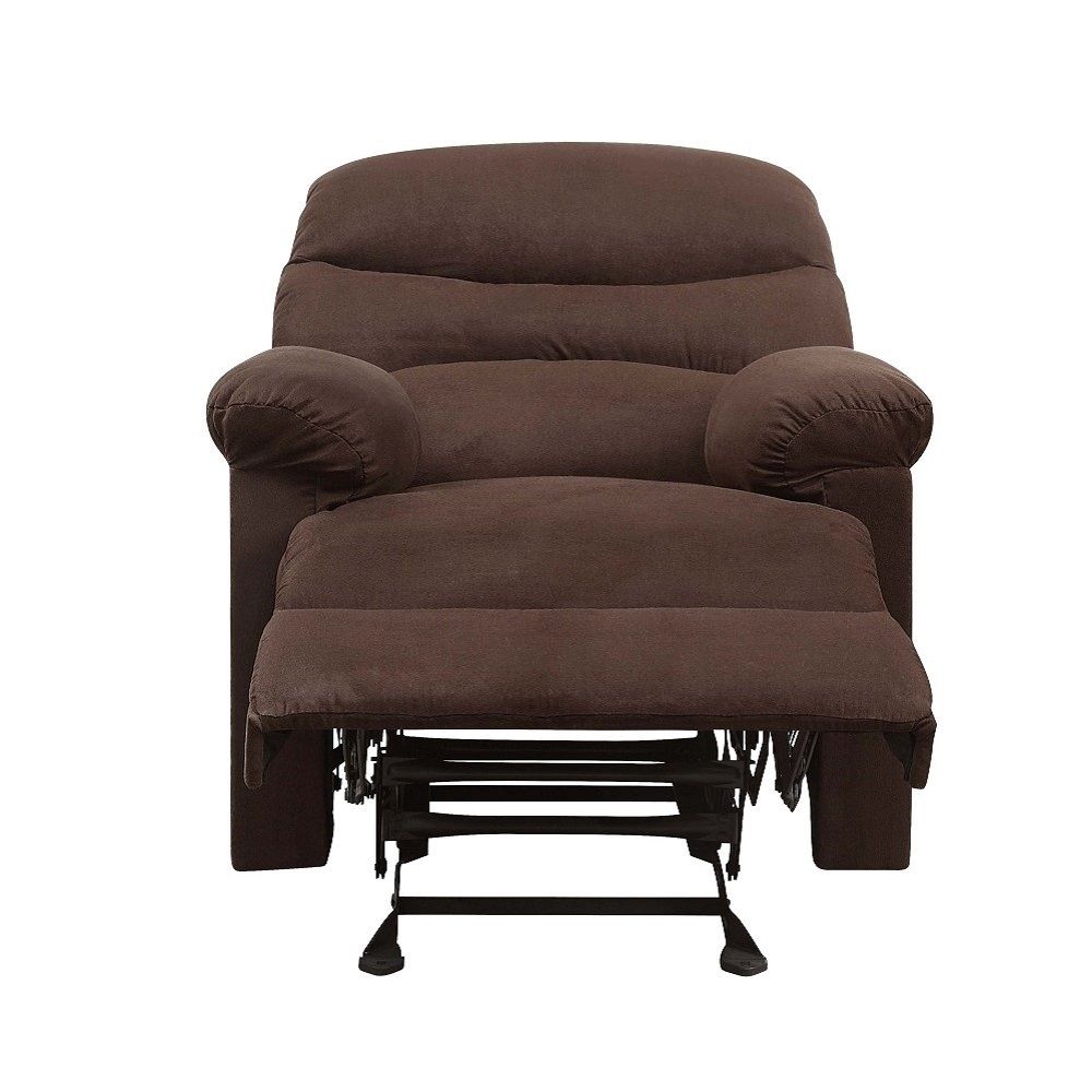 Arcadia - Motion Glider Recliner - Chocolate Microfiber