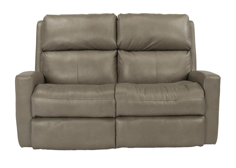 Catalina Leather Power Reclining Loveseat Dark Brown