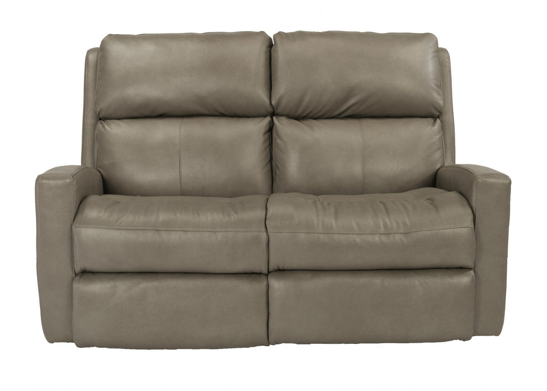 Catalina  Leather Power Reclining Loveseat  Dark Brown