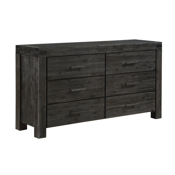 Modus Furniture 3Ft382A Meadow Six Drawer Solid Wood Dresser In Graphite 2024