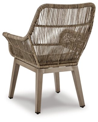 Beach Front Arm Chair with Cushion (Set of 2) - Beige Chair Set modern furniture Contempo Furniture