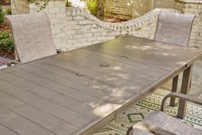 Beach Front Outdoor Dining Table - Beige Dining Table modern furniture Contempo Furniture