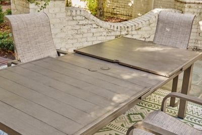 Beach Front Outdoor Dining Table - Beige Dining Table modern furniture Contempo Furniture