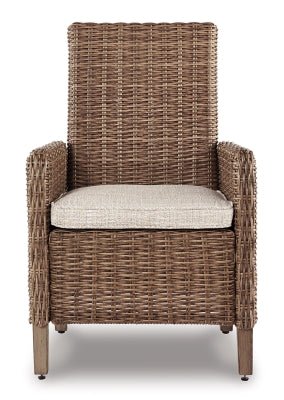 Beachcroft Outdoor Arm Chair with Cushion (Set of 2) - Beige Chair Set modern furniture Contempo Furniture