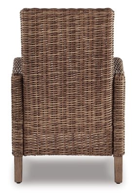 Beachcroft Outdoor Arm Chair with Cushion (Set of 2) - Beige Chair Set modern furniture Contempo Furniture