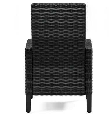 Beachcroft Outdoor Arm Chair with Cushion (Set of 2) - Black Chair Set modern furniture Contempo Furniture