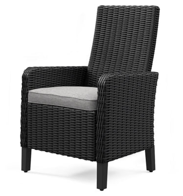 Beachcroft Outdoor Arm Chair with Cushion (Set of 2) - Black Chair Set modern furniture Contempo Furniture