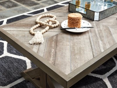 Beachcroft Outdoor Coffee Table - Beige Coffee Table modern furniture Contempo Furniture